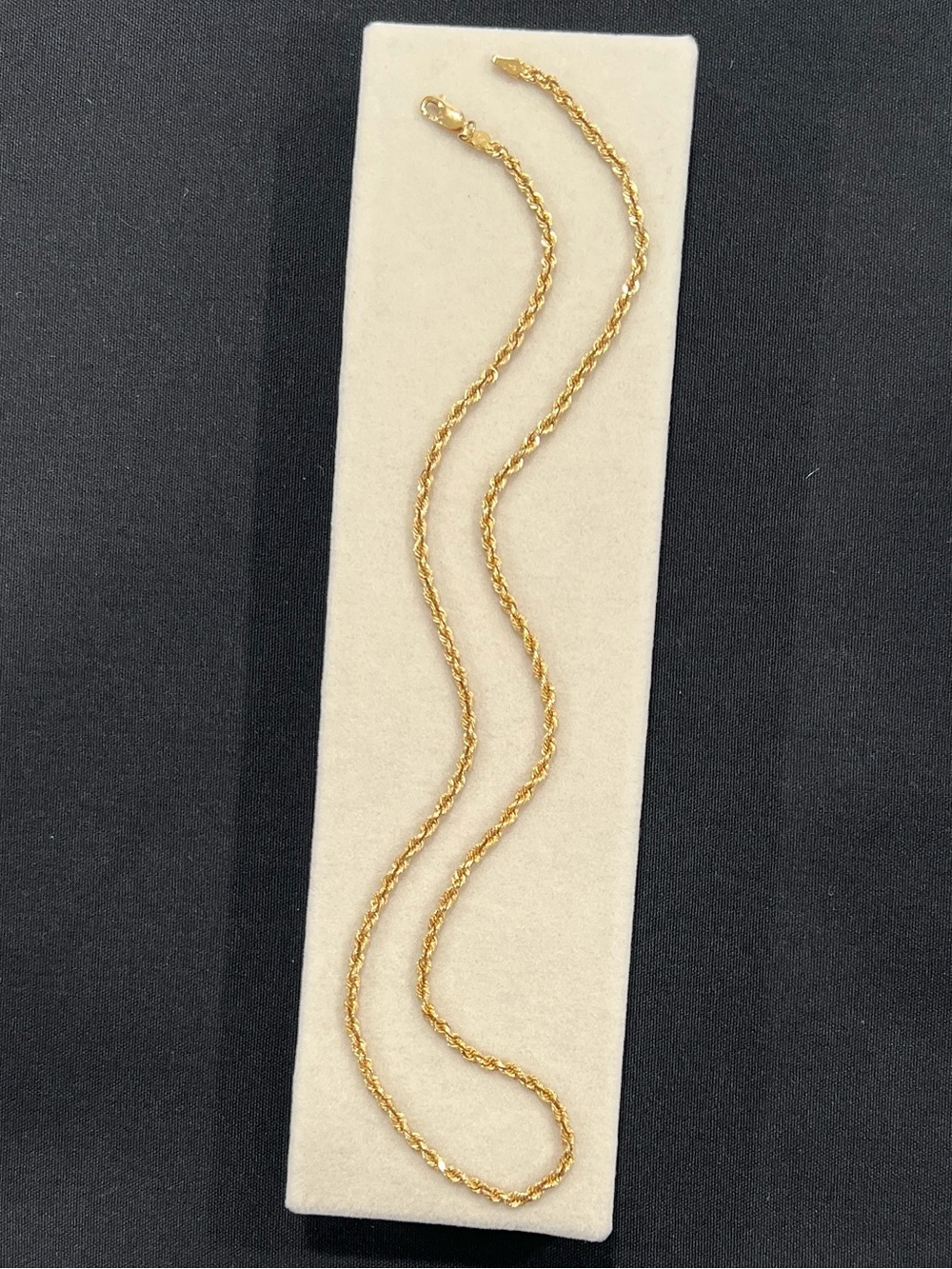 14K Solid Gold Rope Chain Necklace for Women/Men | 20in | 2.5mm | 11g - Picture 6 of 10